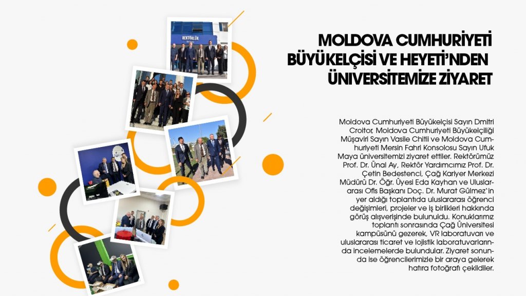 MOLDOVA CUMHURİYETİ BÜYÜKELÇİSİ VE HEYETİ’NDEN ÜNİVERSİTEMİZE ZİYARET